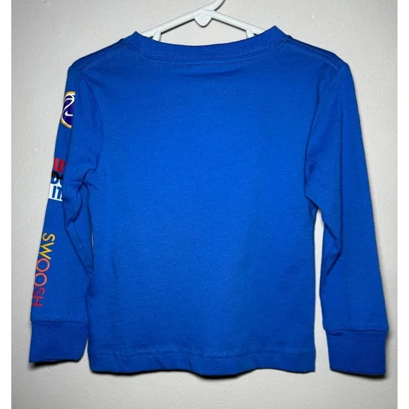 Nike Toddler Boy 2T Blue Long Sleeve T-Shirt - Picture 2 of 5